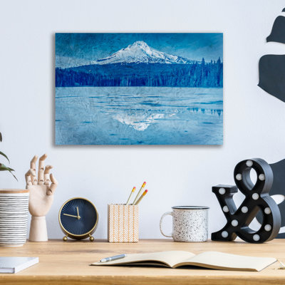 «Mount Hood Reflectionsred» par Rick Berk, art mural en verre acrylique