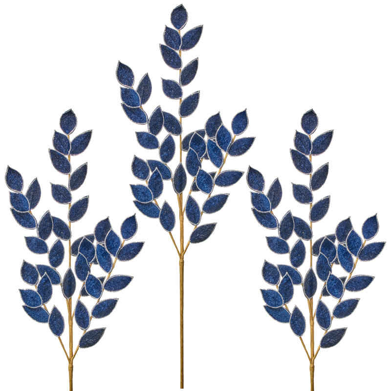 31 po Velours / Paillettes Ruscus, Blue