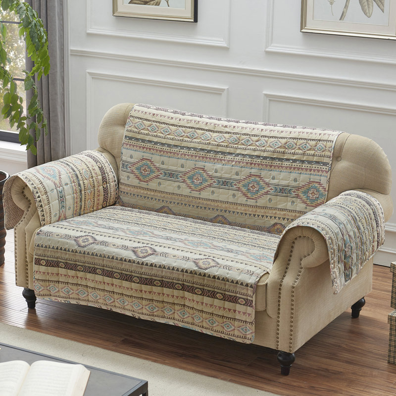 Housse pour causeuse réversible matelassée Phoenix Southwest, Tanné