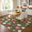 Machine Washable Indoor/Outdoor Chantille ACN2864 Flowers and Strawberries Rug-586147192-586147075