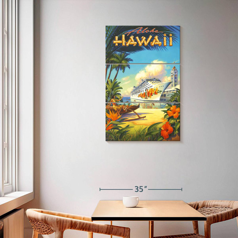 Gillard Pride of Hawaii, H 57 po x l 36 po