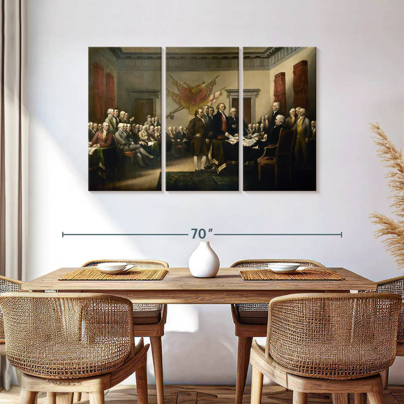 Lelar Declaration Of Independence, 36" H x 57" W