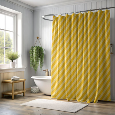 Yellow Blue - Premium Shower Curtain