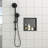12" X 12" Stainless Steel Shower Niche, Gunmetal Black-1289160395