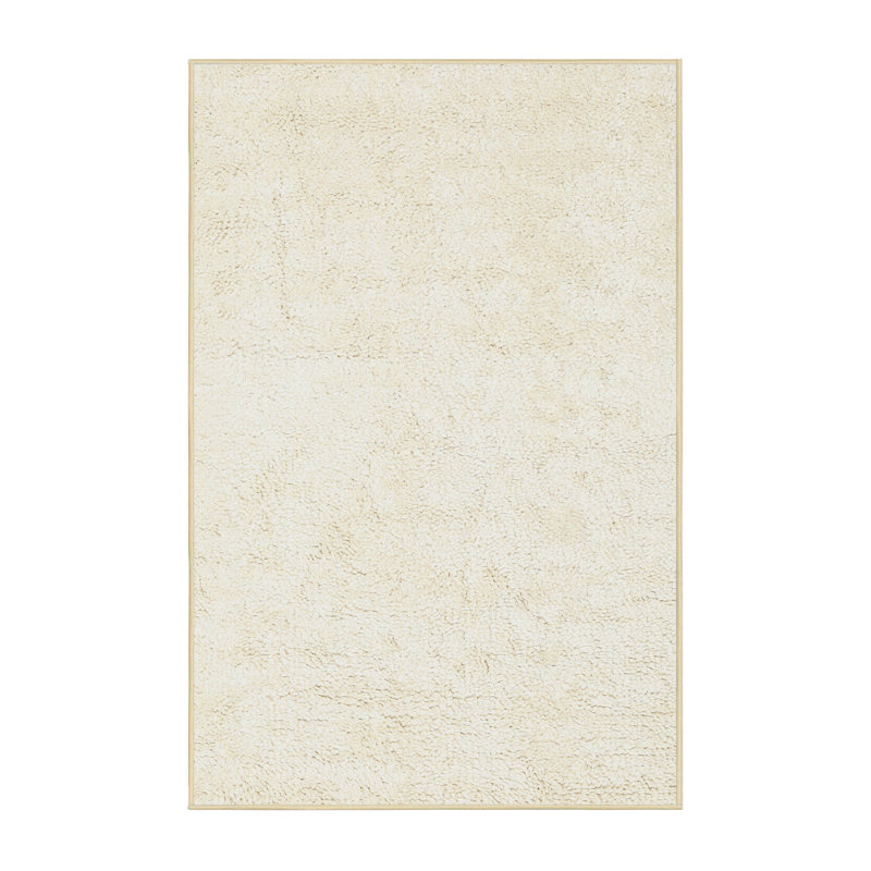 Tapis contemporain beige / gris, Rectangle 5 pi x 7 pi