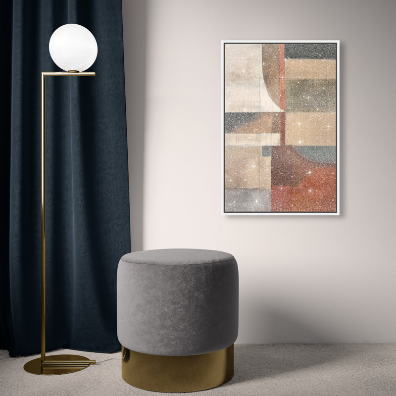 Pattern Pulse III Canvas Abstract Print by Oliver Gal, Black Frame, 10 x 15, 25"H x 17"W, White Frame