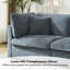 Oversized Down-Filled Modular Sofa With Ottomans-1419937234