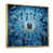 Toile avec cadre flottant or