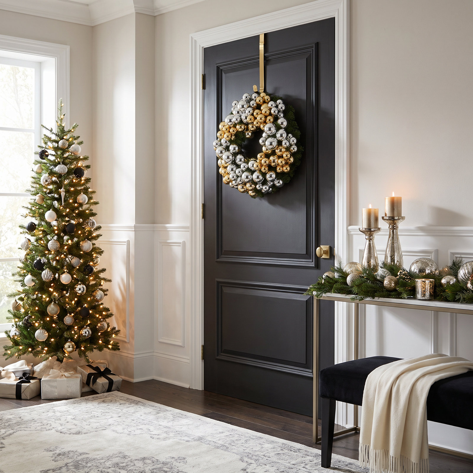 Handcrafted Faux Evergreen Wreath