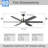Modern 60-inch 6-blade Ceiling Fan With Led Light & Remote Control-922773453-922773454
