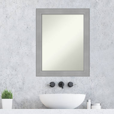 Latitude Run® Brushed Nickel Bathroom Vanity Non-Beveled Wall