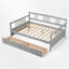 Lit de jour double en bois massif-110842903-111860679