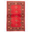 Tapis rouge foncé Malechi Peshawar Bokhara 3 pi 2 po x 5 pi 2 po