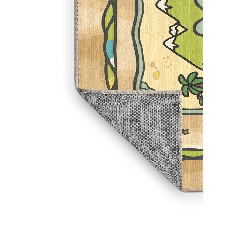 Tapis lavable pour enfants Longshore Tides Pirates Ocean_Pir022, Rectangulaire 2 pi x 4 pi