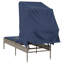 Chaise longue Latitude Run® avec auvent en rotin de polyester noir-743067101