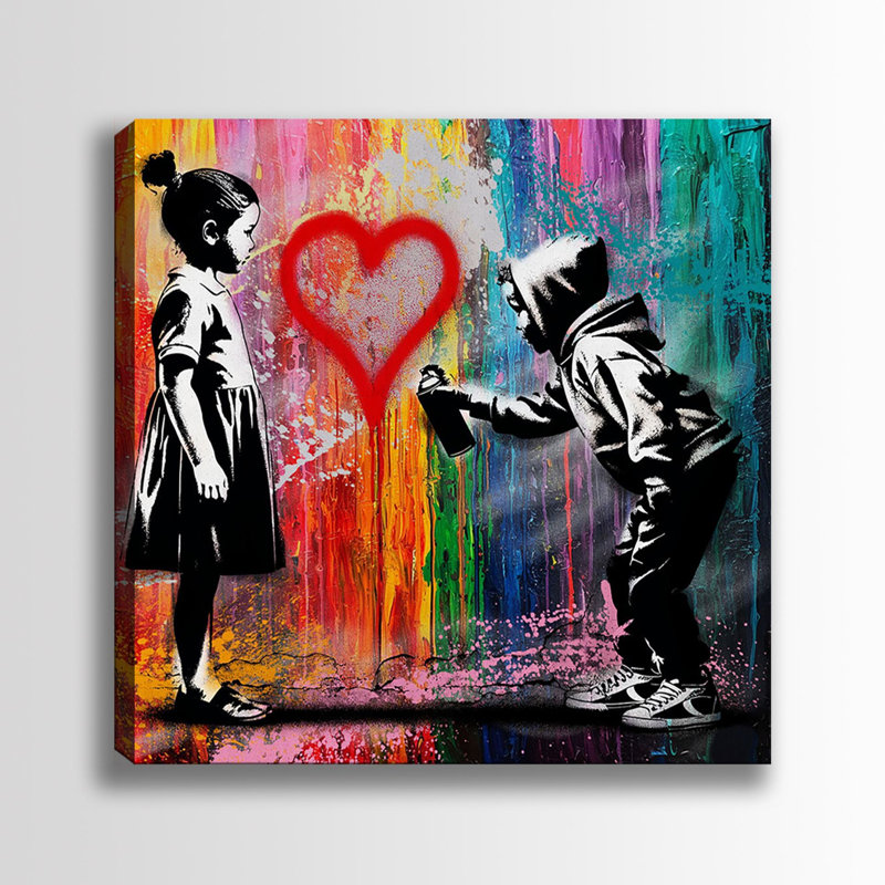 Peinture décorative sur toile