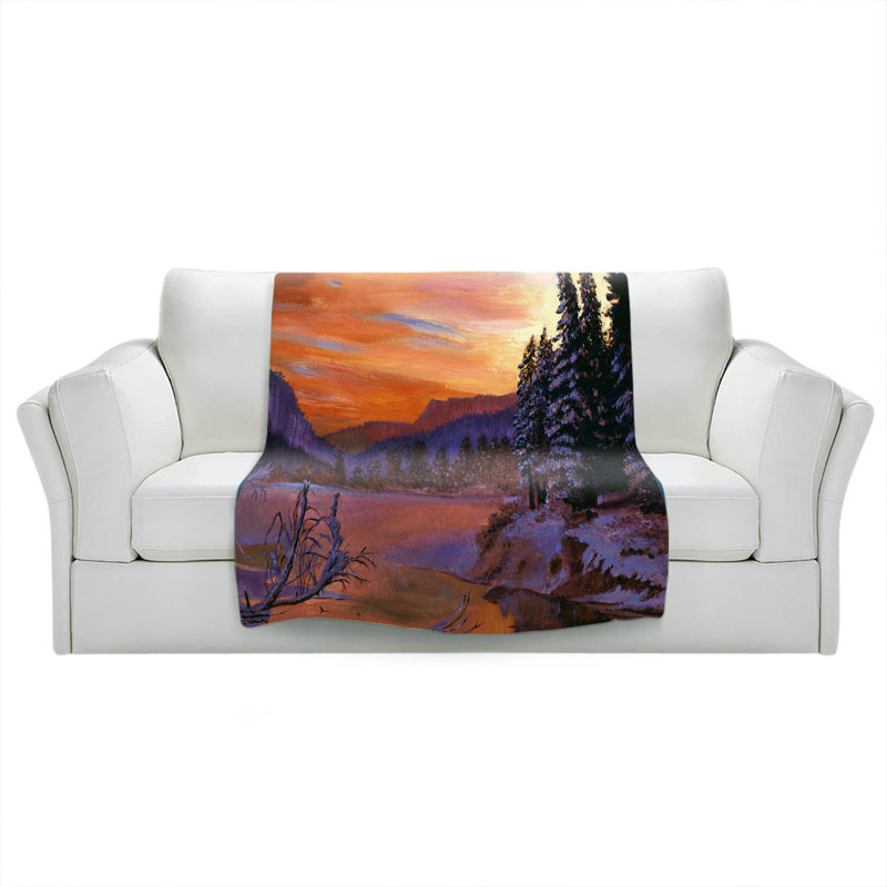 Hand Woven Throw Blanket, 68" x 80"