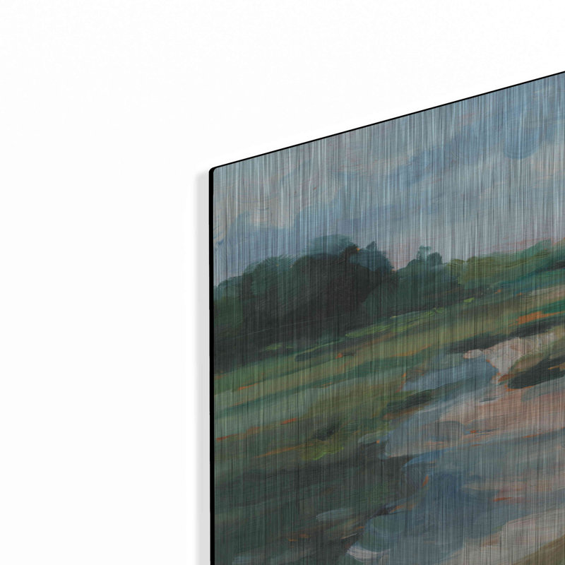 «Golf Course Study I» par Katrina Pete - peinture sans cadre, H 16 po x l 24 po x P 0,13 po