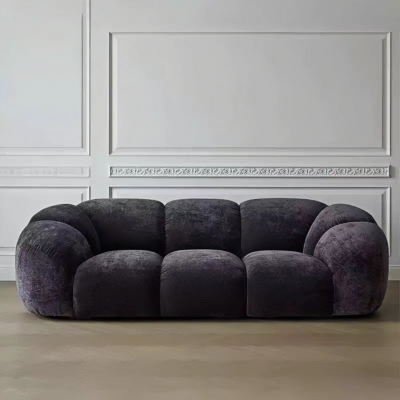 Canapé en flanelle de style rétro Petal
