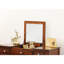 Modern Vanity With Cushioned Stool, Open - Up Mirror, Rubber Wood And Height For Bedroom Glamour Mirror Style-1097387187