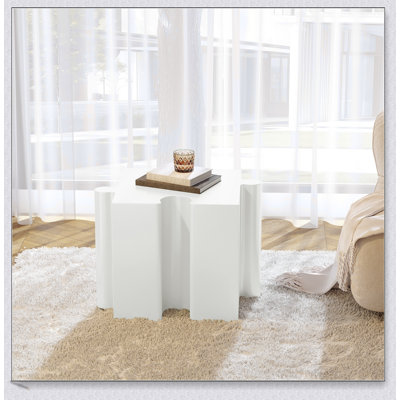 Puzzle Art Side Table, Modular Concave Edge MGO Table - Buy Singles Or Combine For Custom Layouts, Indoor & Outdoor