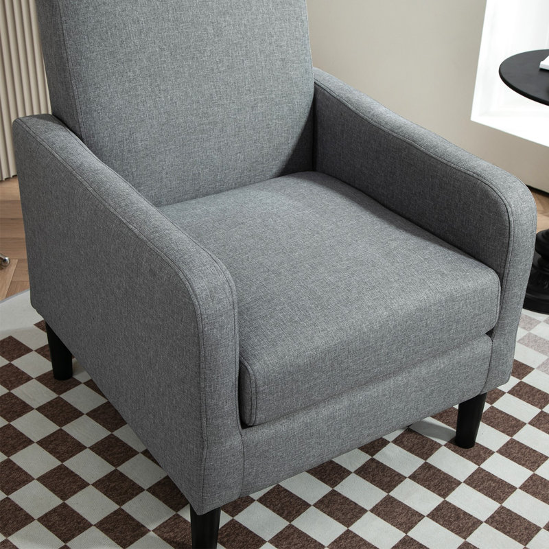 upholstery 26.2'' wide armchair, Gray Polyester