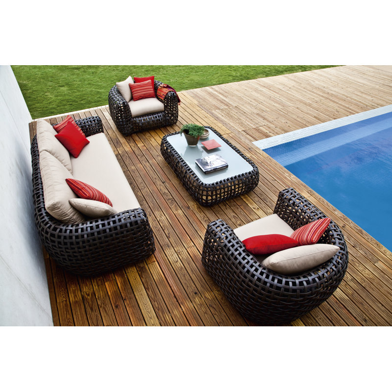 Matilda Outdoor Coffee Table, Brown