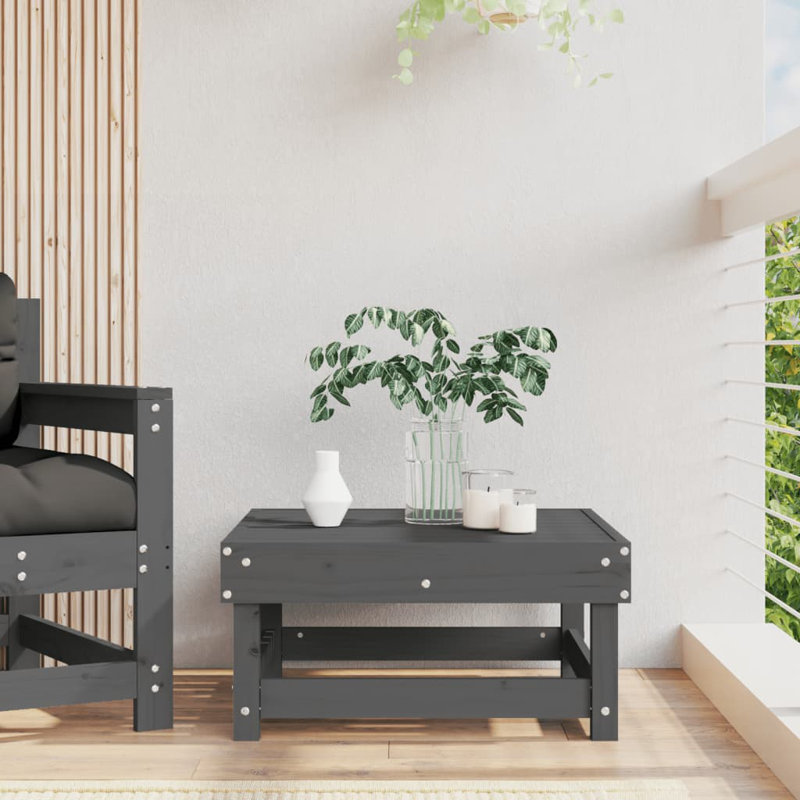 Onder Outdoor Ottoman, Grey
