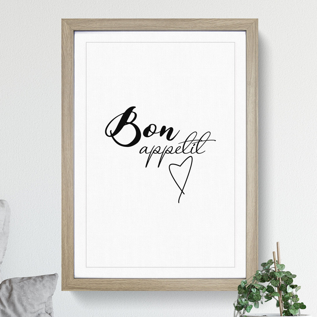 Bon Appetit - Picture Frame Typography