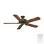 54" Panama 5 - Blade Standard Ceiling Fan with Wall Control-1567125102