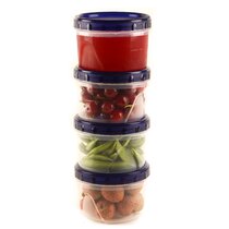 Twist Top Soup Storage Containers with Lids [16 Oz - 10 Pack