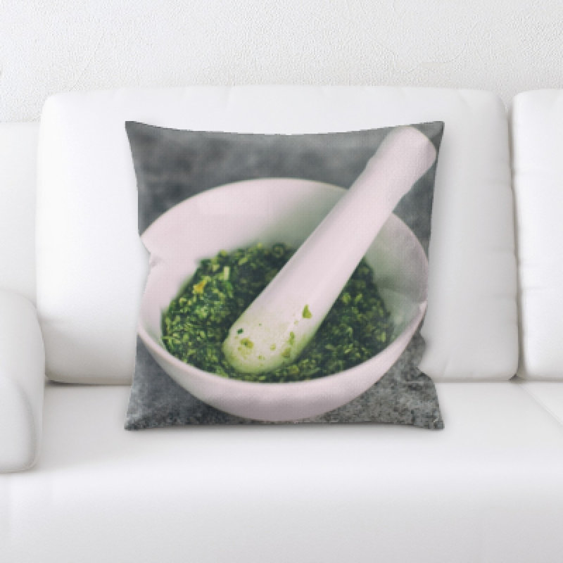 Appetizing Microsuede Reversible Throw Pillow