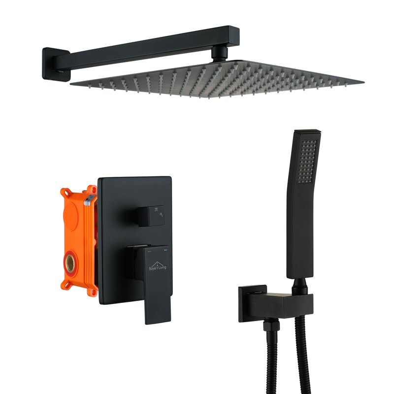 All-In-One Kit with Rough in-Valve, Matte Black