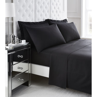 PERCALE FLAT SHEET SUPER KING SILVER