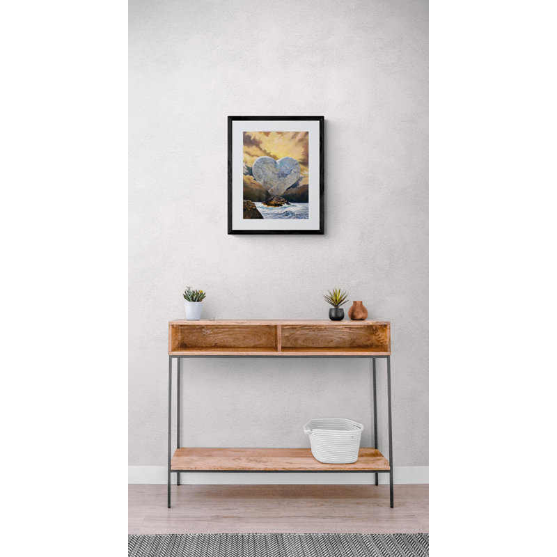 Heart Of Stone Revisited Print by Tom Blood, Black Framed Paper, 20" H x 16" W