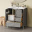 Meuble-lavabo simple 30 po avec comptoir en céramique-236248537