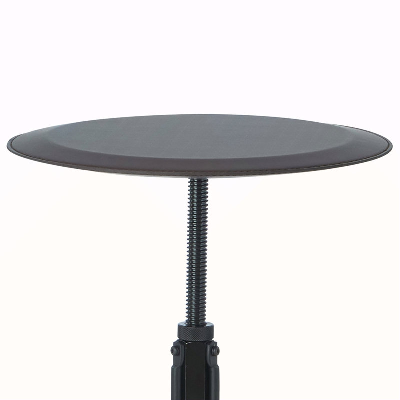 Espresso End Table with Adjustable Height Top