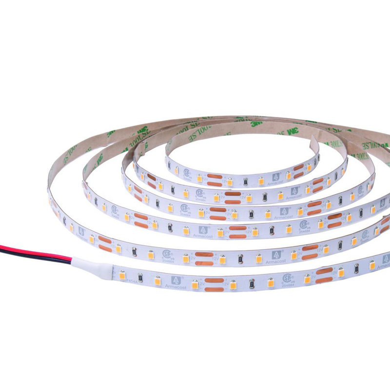RibbonFlex Pro, 12 V, 3000 K, 60 DEL / M, IP20, bande de lumière sous l'armoire 2,5 M, H 0,04 po x l 98,4 po x P 0,04 po, 19