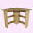 Corner Triangle Study Desk