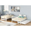 Lit superposé simple au-dessus de simple / double avec lit gigogne simple (blanc) (ancien SKU: LT000025AAK)-502250105
