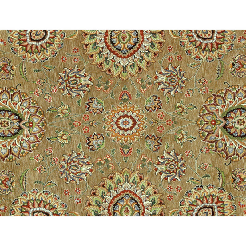Tapis rectangulaire en laine noué à la main
