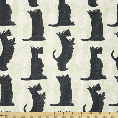 Crotts Happy Playful Terrier Dogs Multi-Purpose Fabric