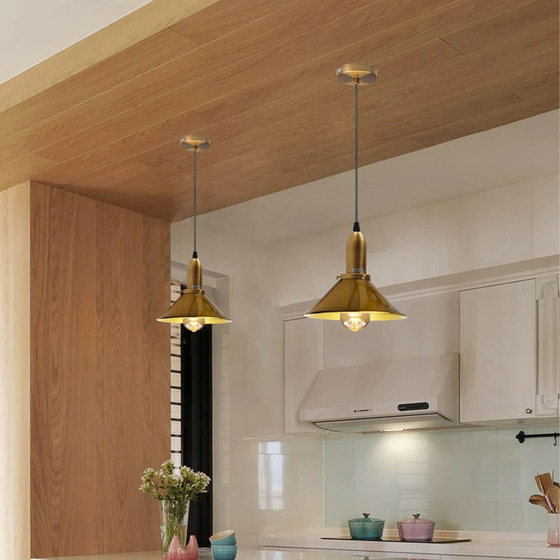 Guerrero 1 - Light Dome Pendant, Yellow Brass