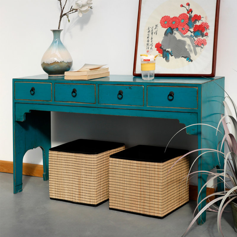 Multi-functional drawer console table