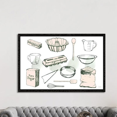 Baking Ingredients - Print on Canvas