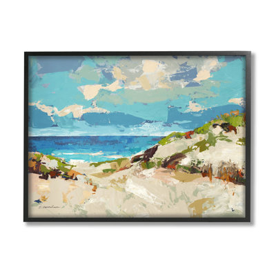 " Modern Beach Landscape " by Trevor Copenhaver Painting Print
