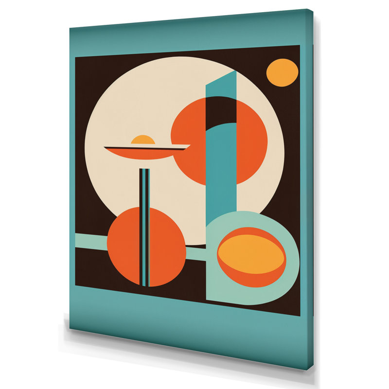 Impression rétro sur toile rétro Mid-Century II, L 12 po x H 20 po