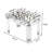 Italian Style 8-Rod Adult Table Football Game Table With Tempered Glass Surface