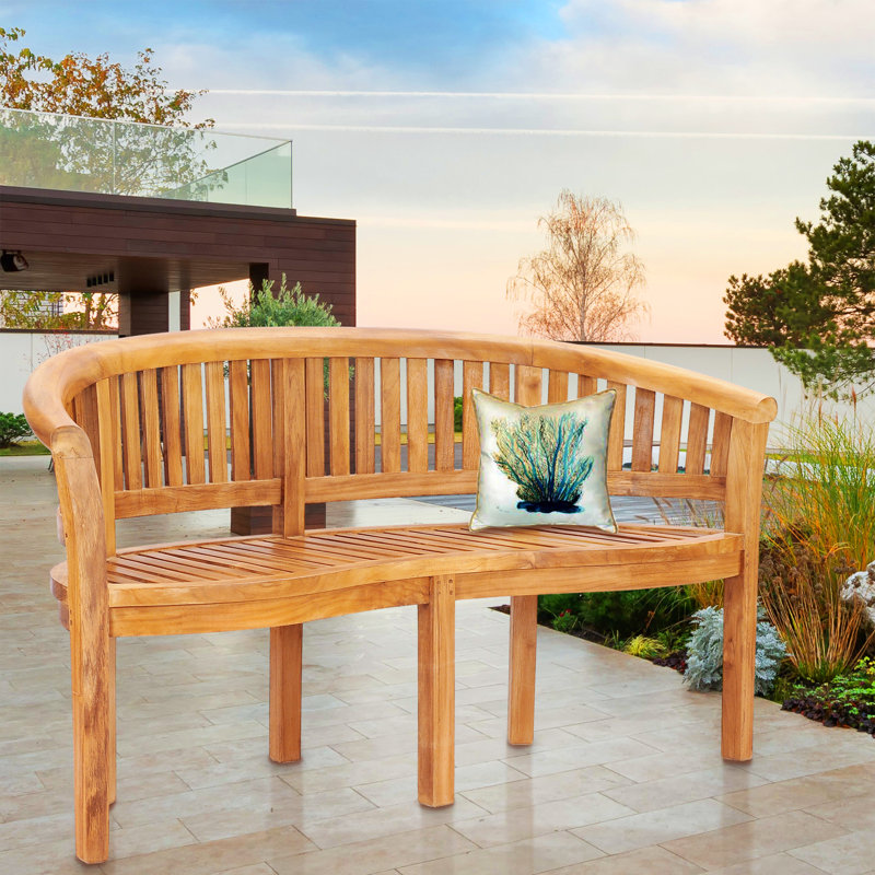 Peanut Teak Garden Bench