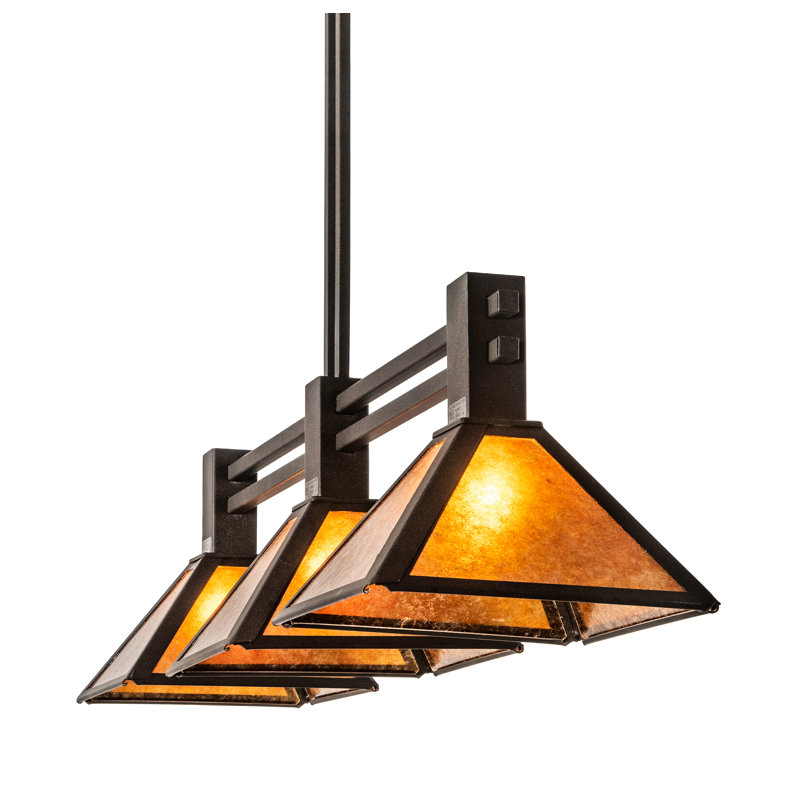 3 - Light Pendant, Amber Mica